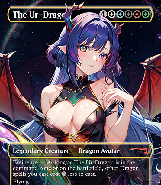 Ur-Dragon MTG Waifu Anime Proxy | Commander | Magic the Gathering