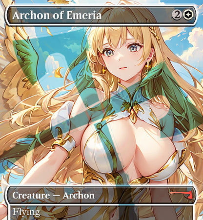 Archon of Emeria MTG Waifu Anime Proxy | Commander | Magic the Gathering