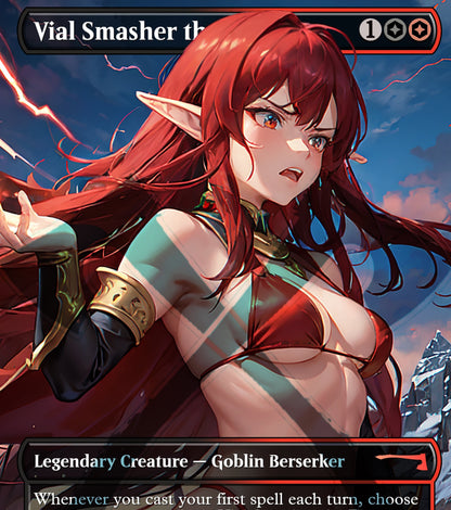 Vial Smasher the Fierce MTG Waifu Anime Proxy | Commander | Magic the Gathering