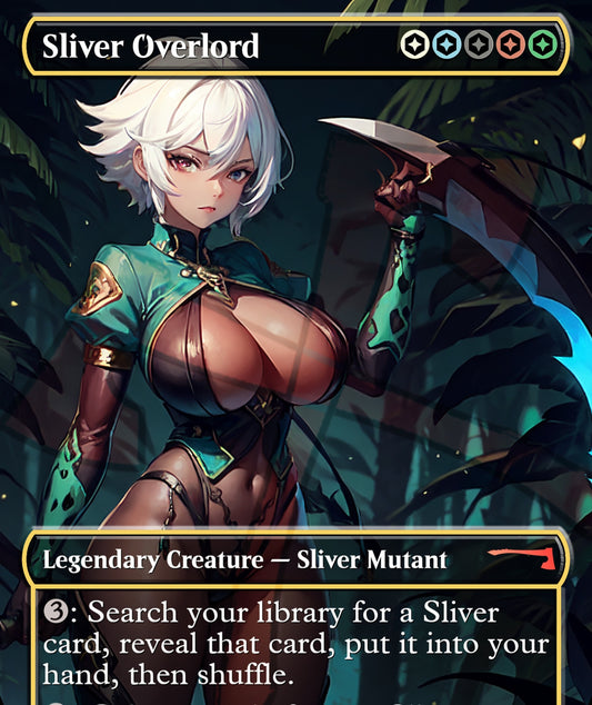 Sliver Overlord MTG Waifu Anime Proxy | Commander | Magic the Gathering