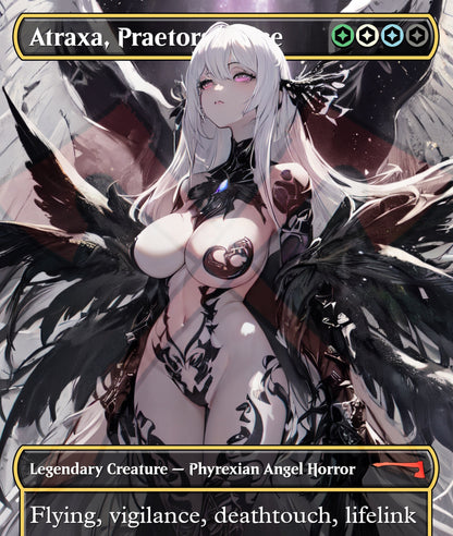 Atraxa, Praetors' Voice Platinum MTG Waifu Anime Proxy | Commander | Magic the Gathering