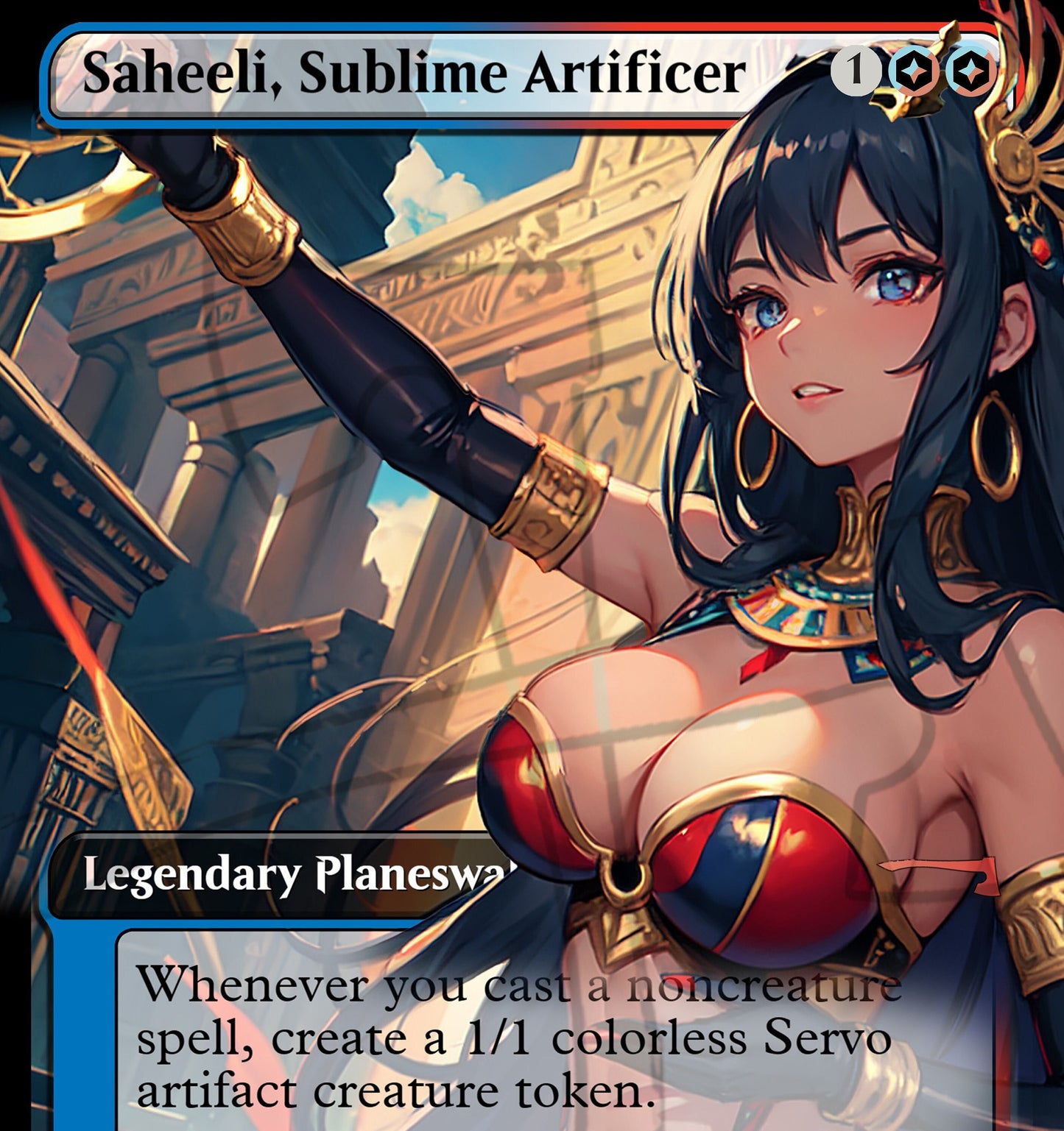 Saheeli, Sublime Artificier PROXY Anime Waifu