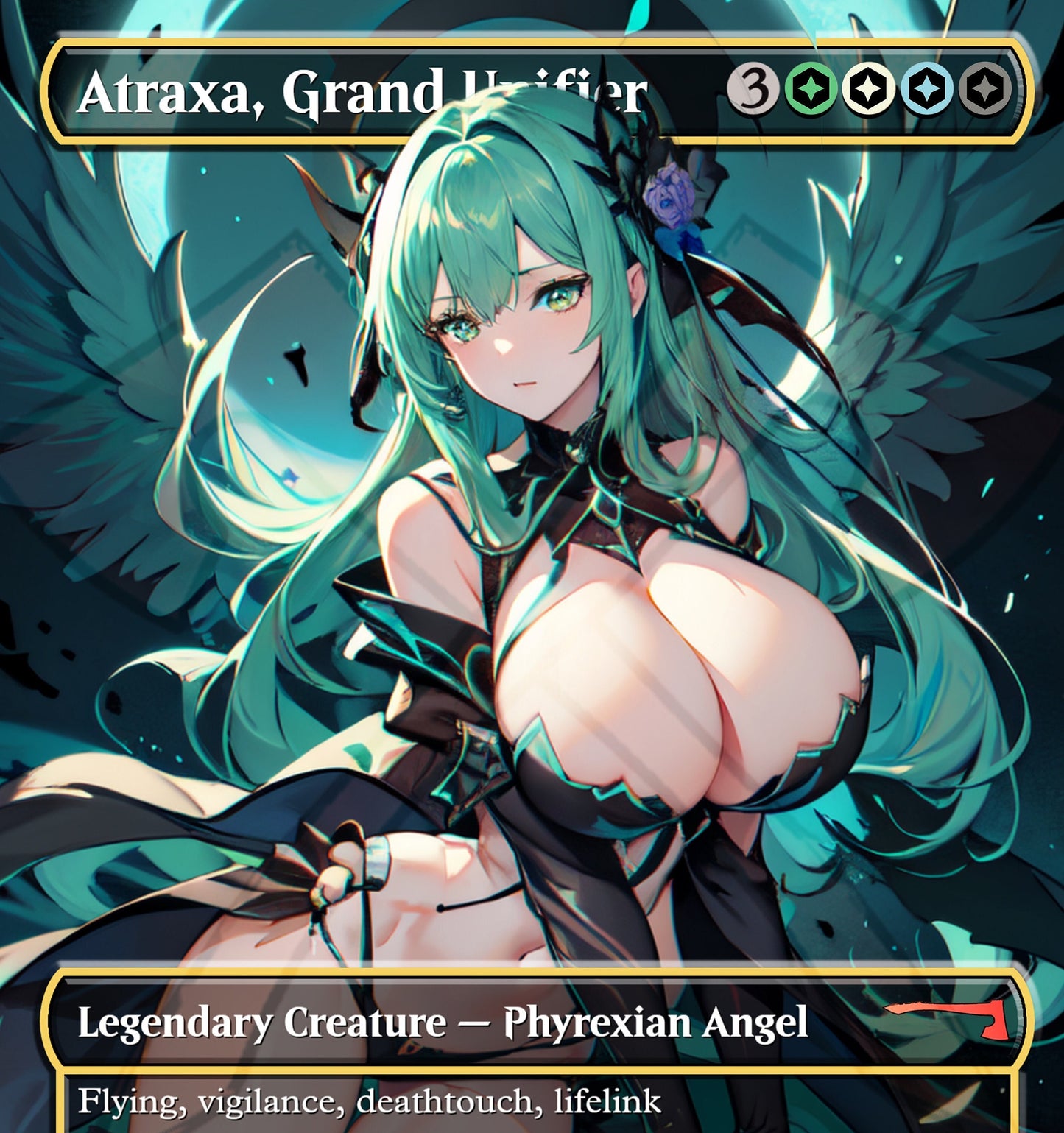 Atraxa, Grand Unifier MTG Waifu Anime Proxy | Commander | Magic the Gathering