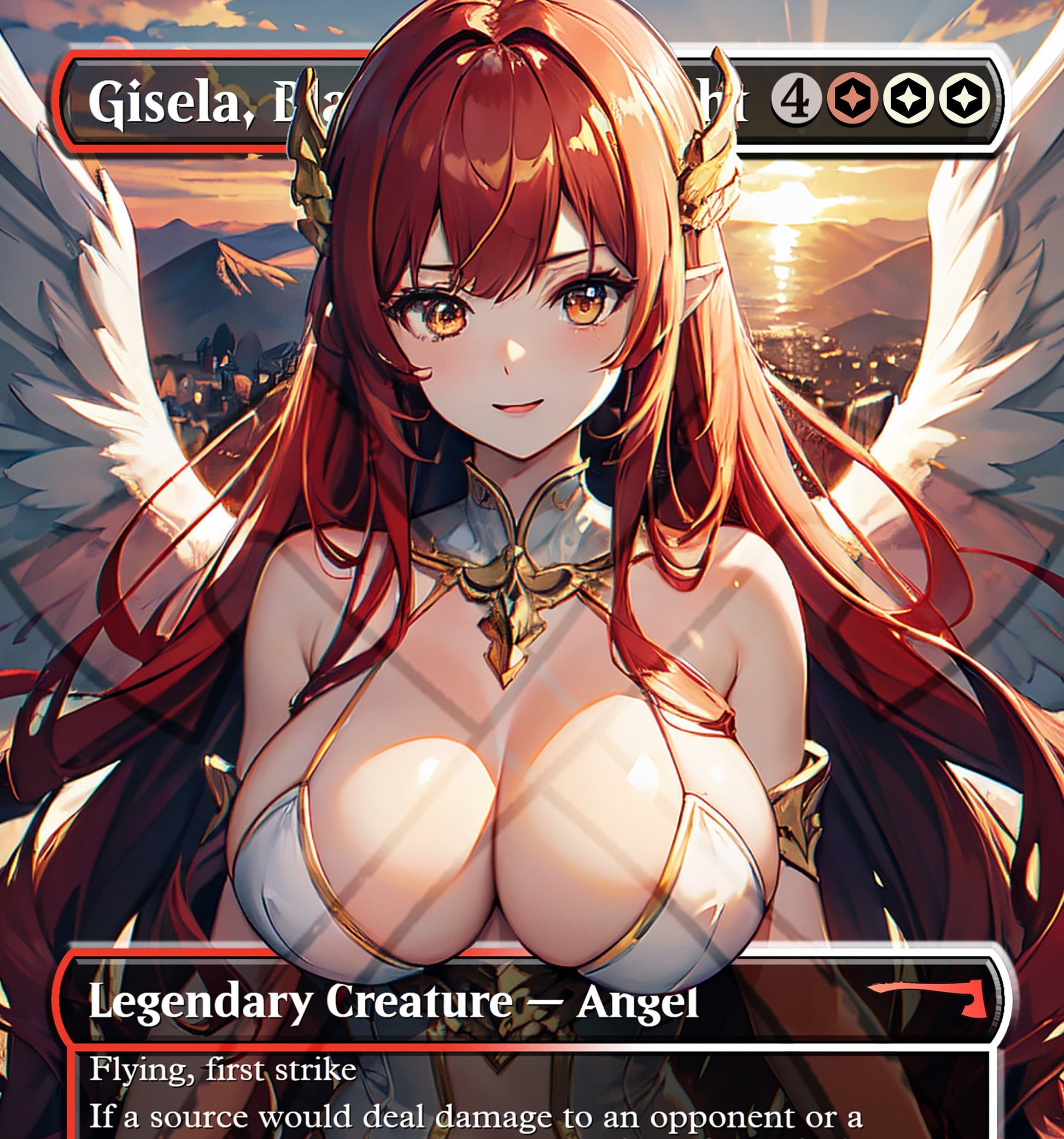 Gisela, Blade of Goldnight MTG Waifu Anime Proxy | Commander | Magic the Gathering