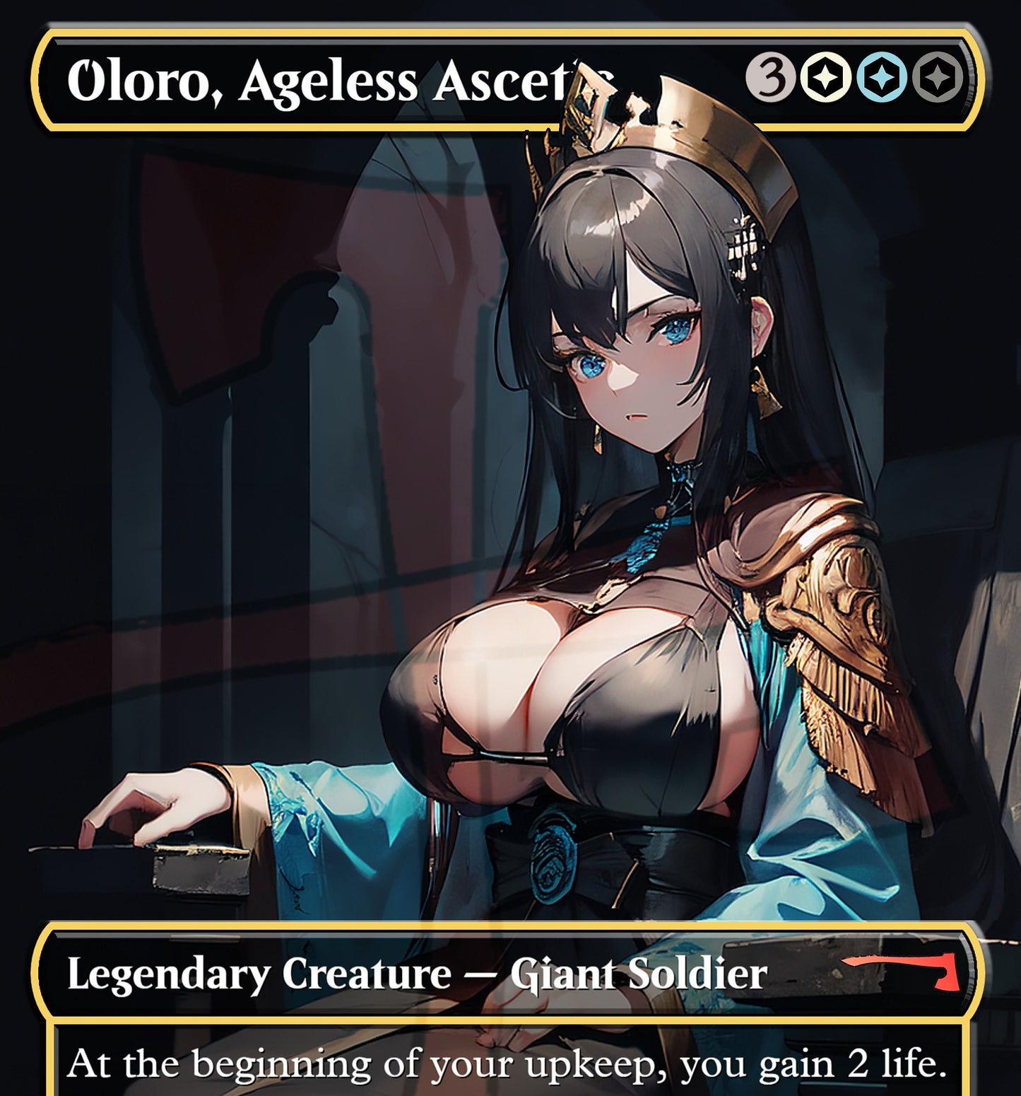 Oloro, Ageless Ascetic MTG Waifu Anime Proxy | Commander | Magic the Gathering