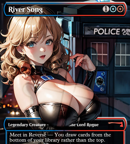 River Song MTG Waifu Anime Proxy | Commander | Magic the Gathering