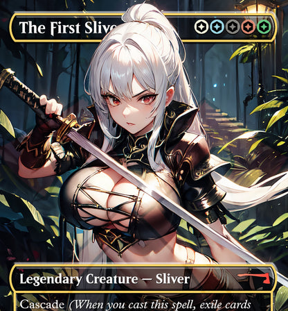 First Sliver MTG Waifu Anime Proxy | Commander | Magic the Gathering