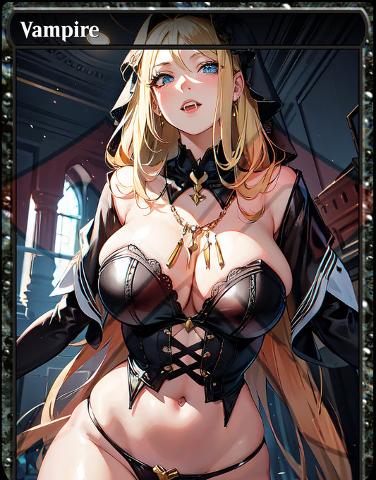 Vampire Token Blonde Hair 1/1 PROXY Anime Waifu