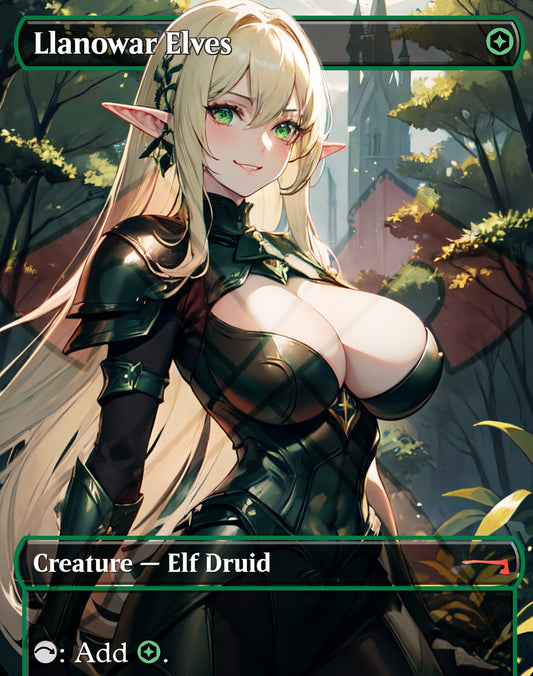 Llanowar Elves PROXY Anime Waifu