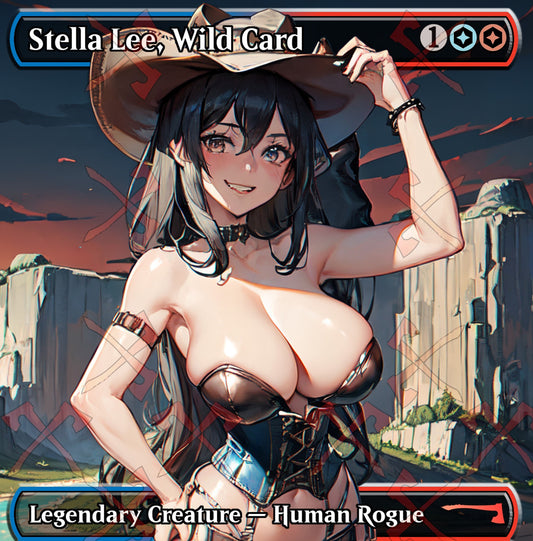 Stella Lee, Wild Card MTG Waifu Anime Proxy | Commander | Magic the Gathering