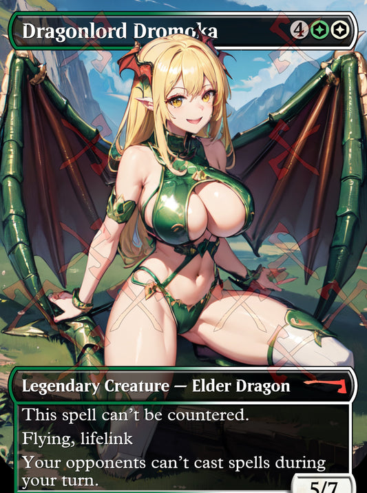 Dragonlord Dromoka MTG Waifu Anime Proxy | Commander | Magic the Gathering