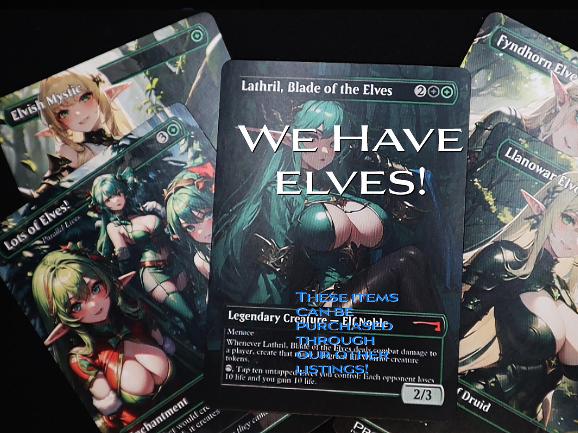 Cavern of Souls Elf Land MTG Waifu Anime Proxy | Commander | Magic the Gathering