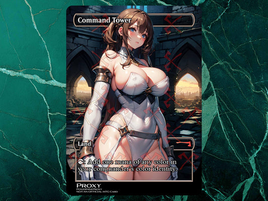 Command Tower Land MTG Waifu Anime Proxy | Commander | Magic the Gathering