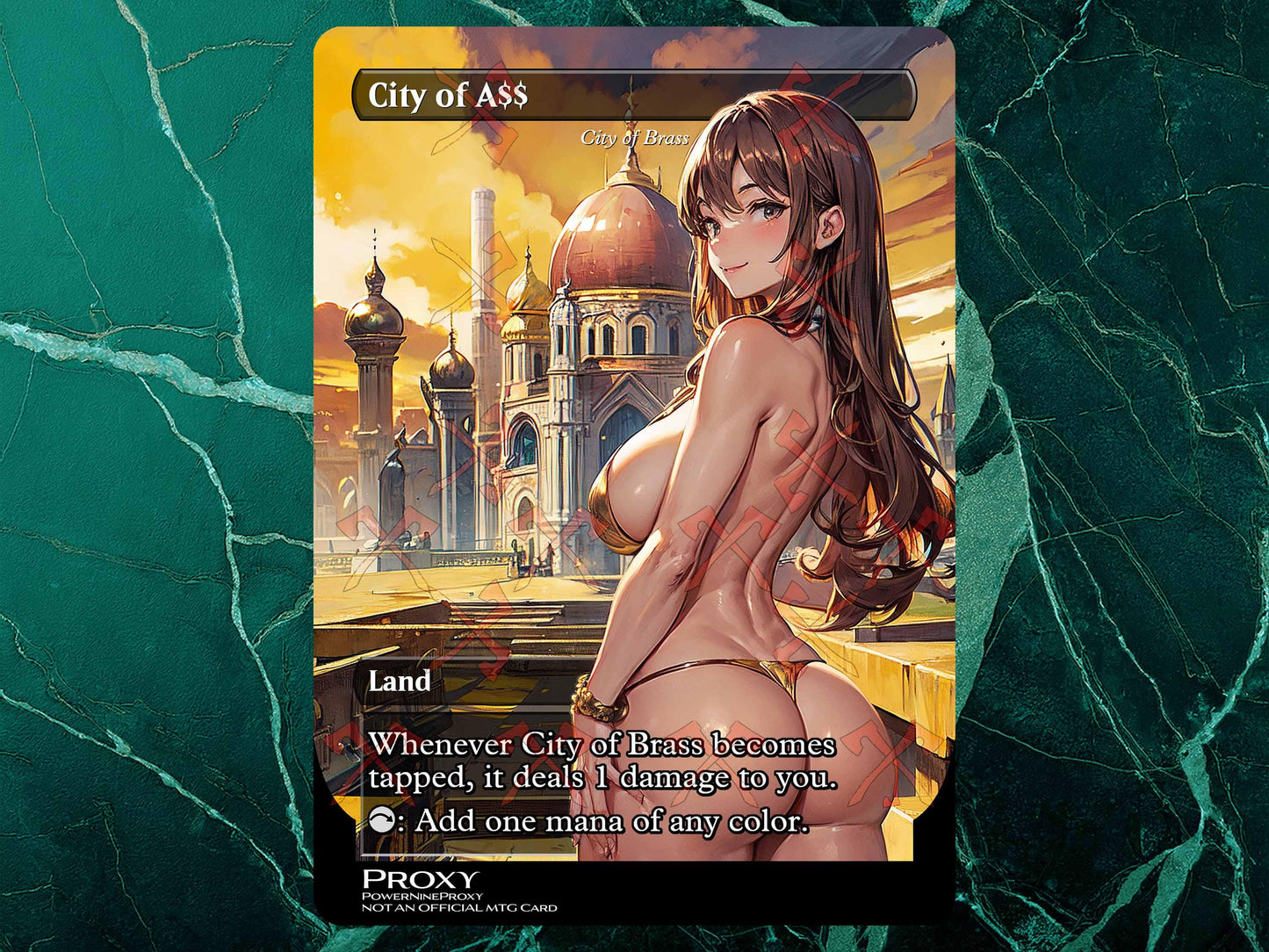 City of Brass Ass MTG Waifu Anime Proxy | Commander | Magic the Gathering