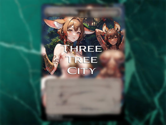 Three Tree City 2024 Proxy Card | MTG Custom Art | Magic the Gathering Altered Art | Fantasy Waifu Design | Not Official | TCG Collectible