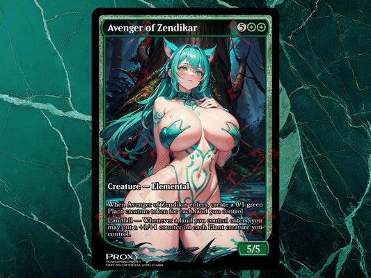 Avenger of Zendikar MTG Waifu Anime Proxy | Commander |