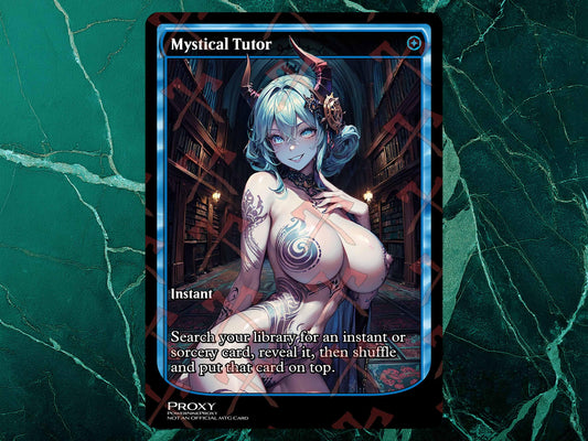 Mystical Tutor MTG BUSTY Waifu Anime Proxy | Commander |