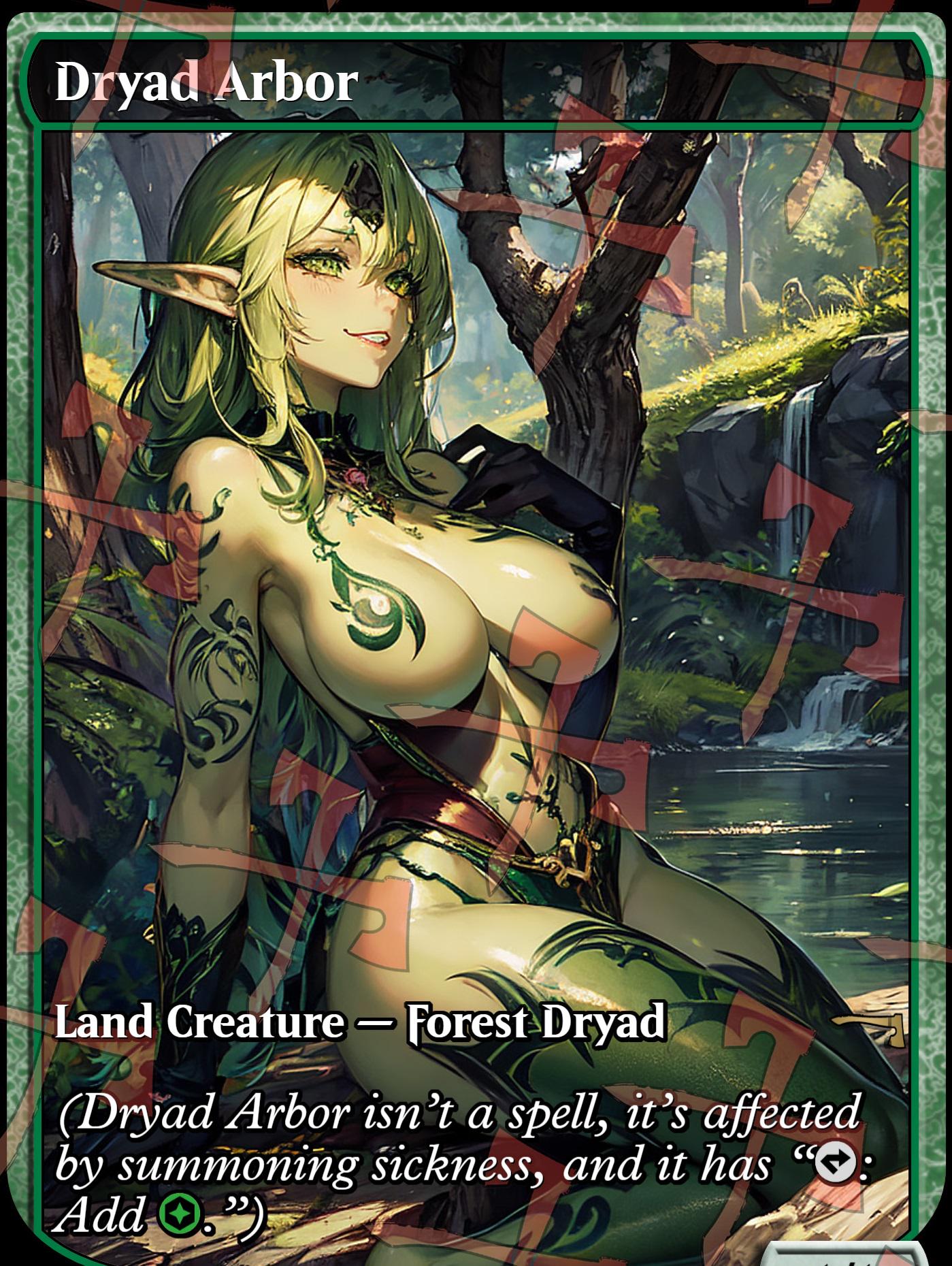 Dryad Arbor Proxy MTG Waifu Anime Proxy | Commander | Magic the Gathering