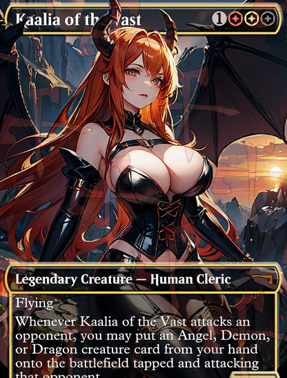 Kaalia of the Vast Red Head MTG Waifu Anime Proxy | Commander | Magic the Gathering