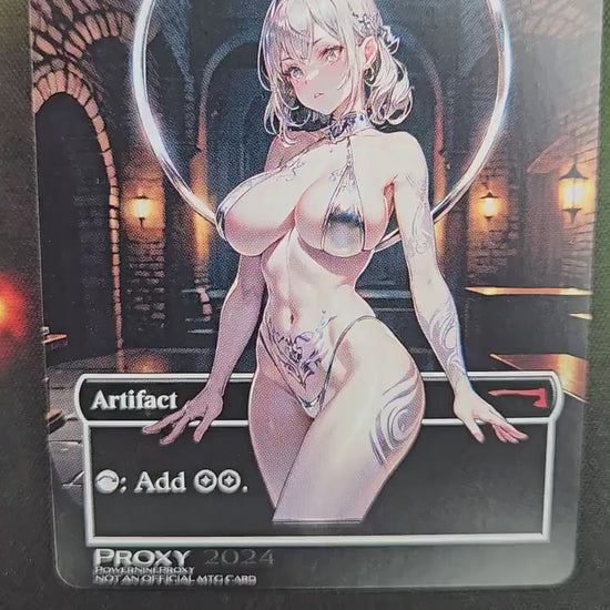 Three Visits | Halloween Proxy Card | MTG Custom Art | Magic the Gathering Altered Art | Fantasy Waifu Design | Not Official | TCG Collect