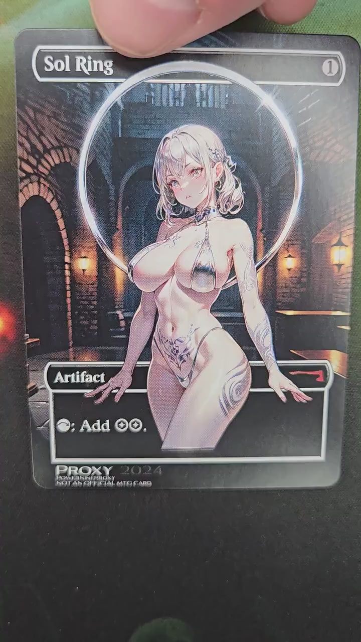 Three Visits | Halloween Proxy Card | MTG Custom Art | Magic the Gathering Altered Art | Fantasy Waifu Design | Not Official | TCG Collect