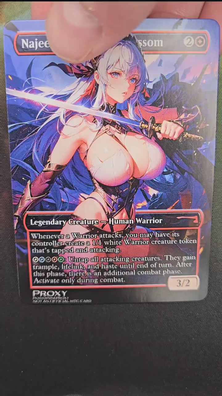 Najeela, the Blade-Blossom MTG Waifu Anime Proxy | Commander | Magic the Gathering