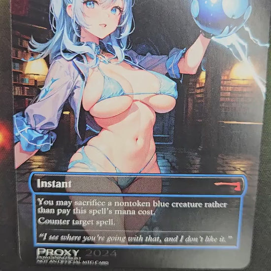 Flare of Denial MTG Waifu Anime Proxy | Commander | Magic the Gathering